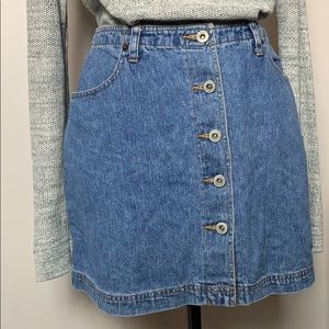 American Eagle Jean Button Skirt